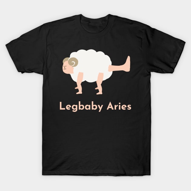 Legbaby Aries | Zodiac | Cute | Funny | Weird | Gift | Minimalist | Star Sign | Astrology | T-Shirt by WiseCat